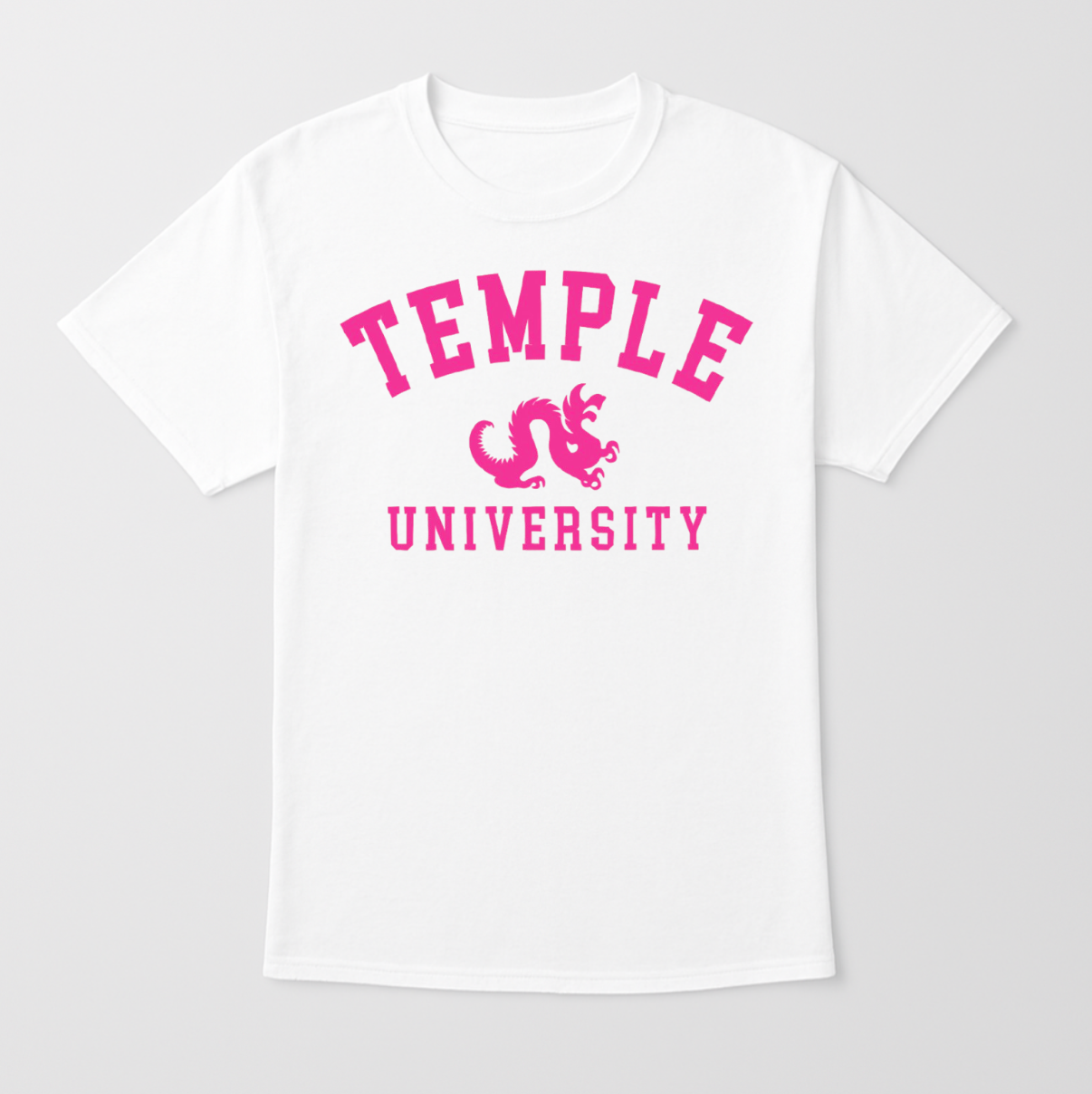 Pink Drexel-Temple Inverse Tee
