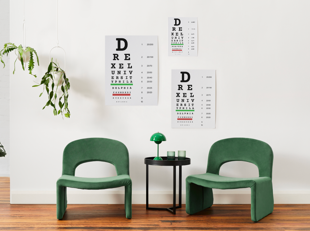 Drexel Eye Chart Poster (Snellen-Style)